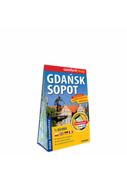 Gdańsk Sopot kieszonkowy laminowany plan miasta 1:26000