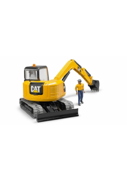 Minikoparka CAT z figurką robotnika