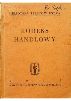 Kodeks handlowy 1946 r.