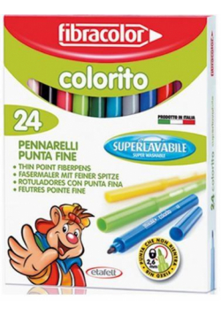 Pisaki Colorito 2,6mm 24 kol. FIBRACOLOR