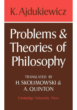 Problems and Theories of Philosophy