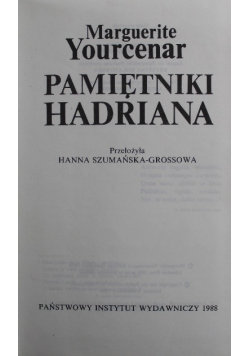 Pamiętniki Hadriana