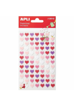 Naklejki z filcu serca 84szt
