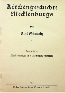 Richengeschichte  medlenburgs 1936 r.