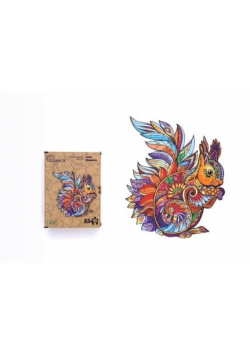 Puzzle drewniane eko 95 Leśna wiewiórka A3