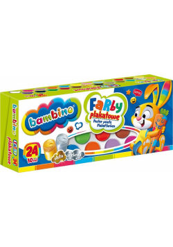 Farby plakatowe 24 kolory 10ml BAMBINO
