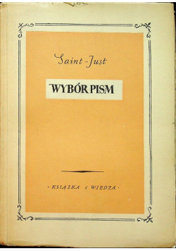 Saint Just Wybór pism