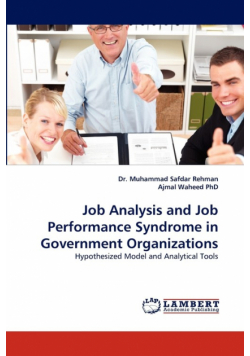 Job Analysis and Job Performance Syndrome in Government Organizations