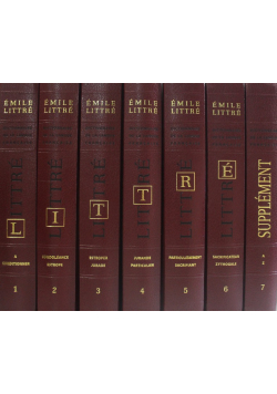 Littre Dictionnaire De La Langue Francaise tom 1 do 7