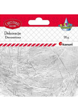 Włos anielski 20g perłowo-biały
