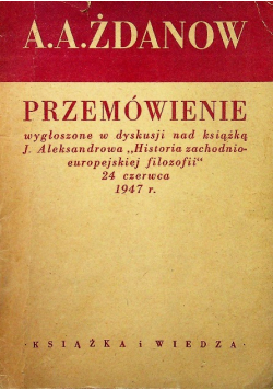 Żdanow Przemówienie