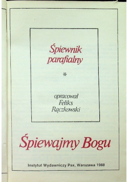 Śpiewnik parafialny śpiewajmy Bogu