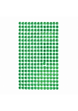 Kryształki samoprzylepne green 6mm 260szt
