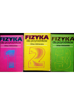 Fizyka dla przyrodników Tom 1 2 3