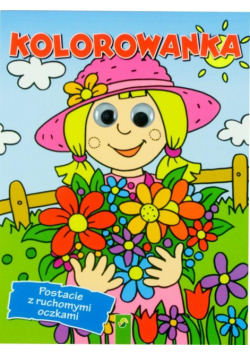 Kolorowanka -"Dziewczynka" postacie z ruch.oczkami