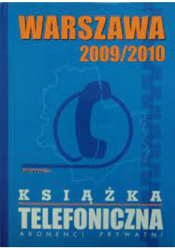 Warszawa 2009 / 2010 Książka telefoniczna