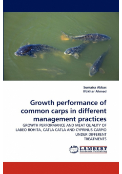 Growth performance of common carps in different management practices