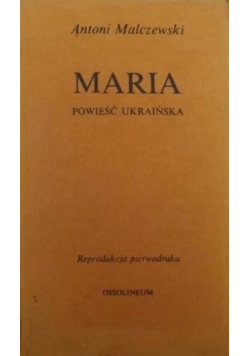 Marja powieść Ukraińska reprint z 1825 r.