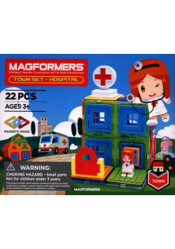 Magformers Town Set Hospital 22 elementy
