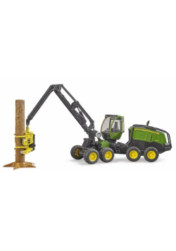 Harwester John Deere 1270G z konarem drzewa