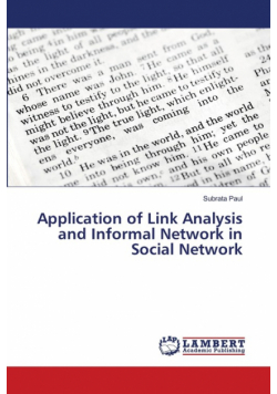 Application of Link Analysis and Informal Network in Social Network