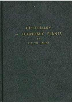 Dictionary of Economic Plants