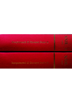Insegnamenti di Giovanni Paolo II tom XXII część 1 i 2 1999