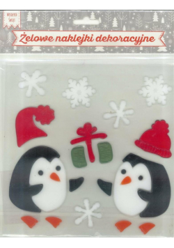 Żelowe najklejki dekoracyjne - BN pingwiny