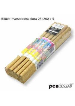 Bibuła marszczona złota 25x200 (5szt)