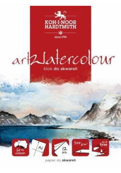 Blok akwarelowy artwatercolour A6 12 kartek 300G.