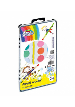 Farby wodne 24 kolory FIORELLO