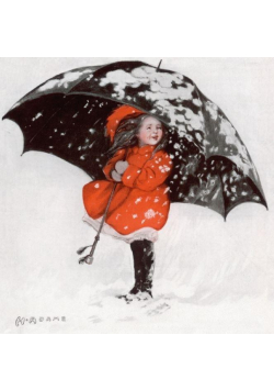 Karnet kwadrat z kopertą Święta Under My Umbrella