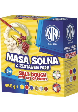 Masa solna 450g + farby ASTRA