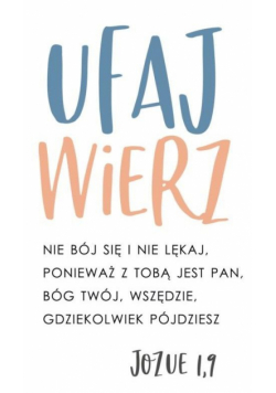 A Kartka składana - Ufaj wierz