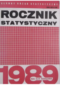 Rocznik statystyczny 1989