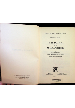 Histoire de la mecanique 1950 r.