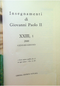 Insegnamenti di Giovanni Paolo II tom  XIII część I