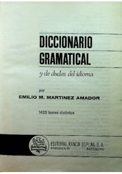 Diccionario Gramatical