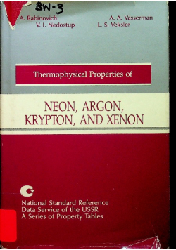 Thermophysical Properties of Neon Argon Krypton and Xenon