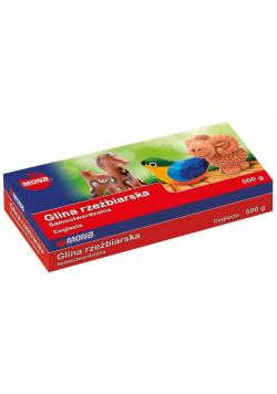 Glina rzeźbiarska samoutw. ceglasta 500g MONA
