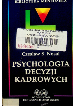 Psychologia decyzji kadrowych