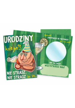 Karnet B6 Urodziny męskie lusterko