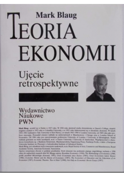 Teoria ekonomii Ujęcie retrospektywne