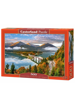 Puzzle 500 Wschód słońca nad j.Sylvenstein CASTOR