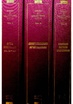 Acta synodalia / Constitutiones apostolorum / Canones patrum graecorum