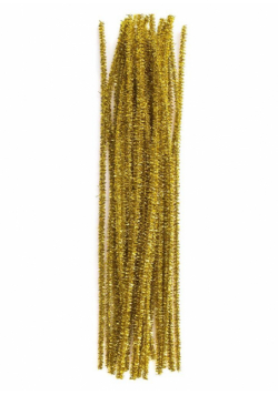 Druciki kreatywne 30cm złote 25szt