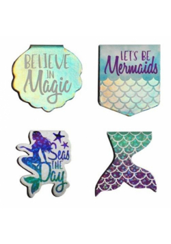 Zakładki magnetyczne Mermaid 4 sztuki