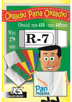 Okładka książkowa regulowana R7 (25szt) IKS