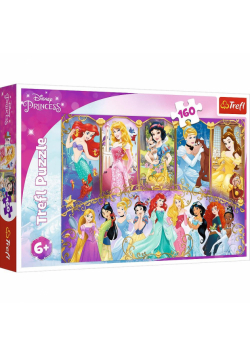Puzzle 160 Portrety Księżniczek TREFL