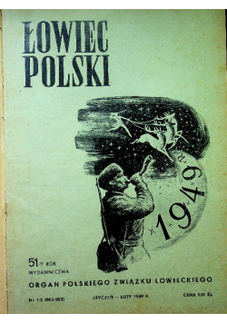 Łowiec polski nr 1 do 12 styczeń - grudzień 1949 r.
